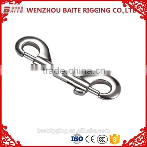 China Supplier Sale Rigging Double End Bolt Snaps,Solid Brass Fixed Eye Bolt Snap Hooks For Handbag in Carabiner Manufacturer thumbnail-1
