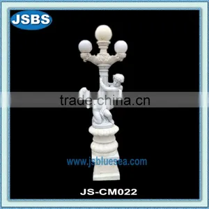 Carved Marble Angel Column Light thumbnail-1