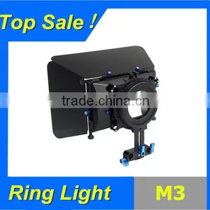 Matte Box M3 for 15MM Rail Rod Support Follow Focus 550D 60D 600D 5D2 Dslr Camera thumbnail-1