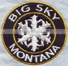 Letter Round Shape Badge Iron on Embroidery Patch thumbnail-3