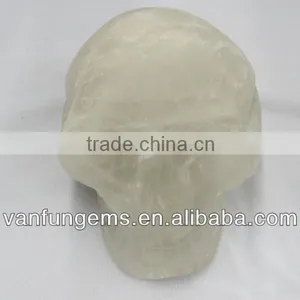 Wholesale Gemstone Smoky Quart Skull Carving Skull thumbnail-1