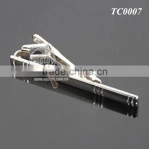 Gentleman Silver Simple Necktie Tie Clip Bar Pin Practical Men Style Metal Blank Tie Clip Hardware thumbnail-5