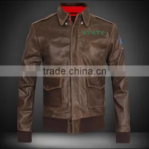 Men's Fashion Cow Leather Jackets thumbnail-4