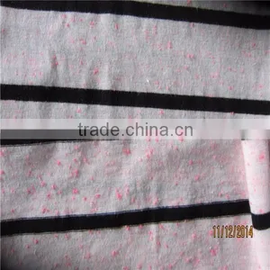 Polyester Viscose Stripe Fabric Flake Yarn Single Jersey thumbnail-1