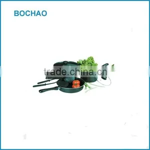 10pcs Set Carbon Steel Nonstick Cookware Sets Stockpots With 3pcs Nylon Tools thumbnail-1