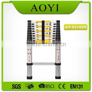 32 Foot Extension 20cm Aluminum Step Ladder AY-ZJ1032 With EN131 thumbnail-3