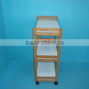 3-Tiers Kitchen Trolley With Wheels thumbnail-2
