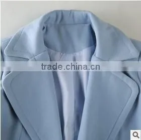 Fashion Womens Round Collar One Button Jacket Winter Long Wool Casual Overcoats thumbnail-3