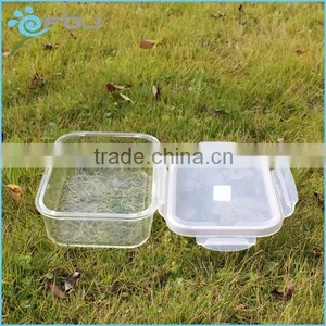 Clear Pyrex Rectangular Glass Container With Lid thumbnail-3