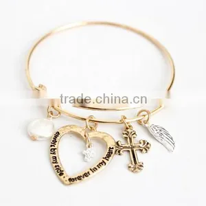 >>NEW SW16606 Promotion Charm Bracelet Heart Cross Bracelet/ thumbnail-2