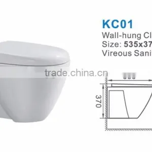 Sanitary Ware One-piece Wall-hung Toilet Seat for Bedroom thumbnail-2