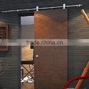 Stainless Steel Modern Wood Sliding Barn Door Classic Bar Track SD0213500 thumbnail-2