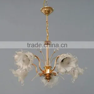 Antique Luxury Golden Vintage Home Decor Lily Flower Pendant Chandelier With China Export Factory thumbnail-5
