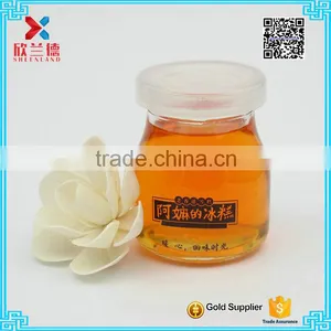 Hot Sale Lovely 100ml Round Galss Pudding Jar/milk Jar thumbnail-5