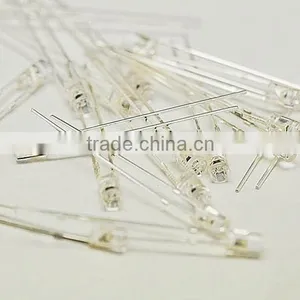 White LED Diode 3MM Round Flat Top Unframed Light Emitting Diode ( Lens Color Water Clear ) thumbnail-1