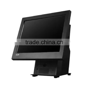 Bizsoft Dual Screen BUSINPOS-D83 15''inch LED Touch Screen With 9.7 Inch LED Advertising Screen POS Terminal thumbnail-2