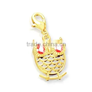 Hot Sell Crystal Owl Charms thumbnail-1