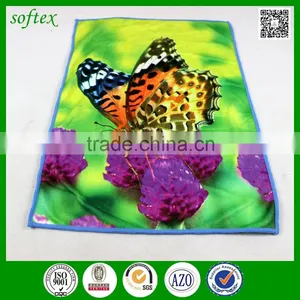 40x60cm 60g Microfiber Custom Tea Towel Printing With Fruit and Flower thumbnail-6