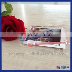 Yageli Factory Clear Acrylic Photo Frame / Acrylic Maganet Photo Frame for Custom Size thumbnail-1