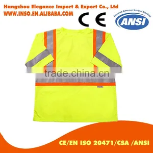 BIG SALE EN20471 ANSI/SEA 107 AS/NZS High Visibility Two Tone Safety Reflective Clothing hi Vis Shirt thumbnail-2