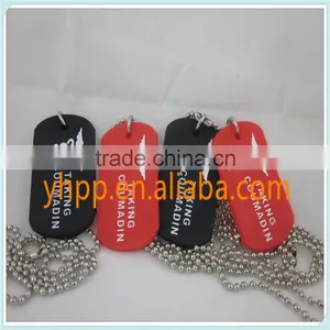 Custom Medical Alert ID AKING COUMADIN Tag Silicone Dog Tag Pendant Necklace thumbnail-3