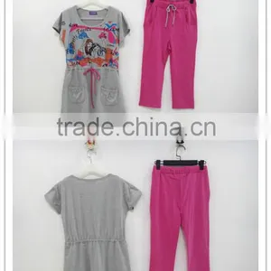 Summer Special Handsome Round Collar Draw String Pajamas Women thumbnail-1