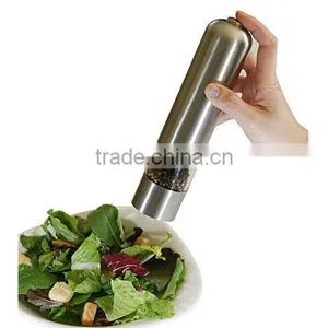 Automatic Stainless Steel Pepper Mill Battery Powered Salt Grinder Electric Kitchen Spice Grinder thumbnail-5