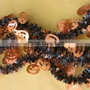 PET Wire Golden Pumpkin Plastic Halloween Day Garland thumbnail-1