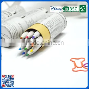 New Fashion Mini Promotional Personalised Art Coloring Pencil Set in Recycled Paper Tube thumbnail-4
