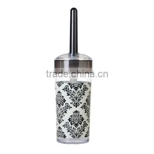 Baroque Style Plastic Bathroom Toilet Brushes With Holder thumbnail-1