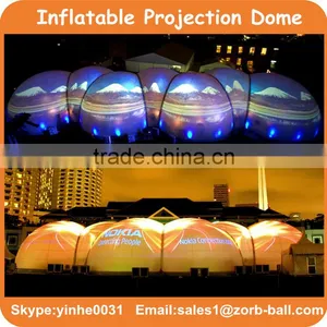 2016 Hot Selling Inflatable Conjointed Dome Tent for 360 Projection thumbnail-1