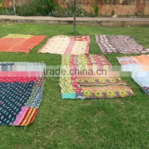 Unique Pribt &wonderful Colors Combination Indian Vintage Kantah Quilts thumbnail-1