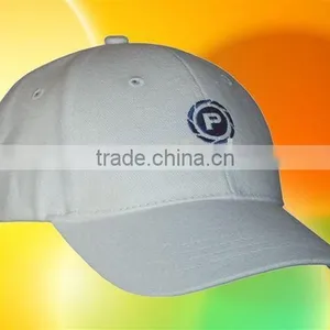 White Heavy Brush Cotton Twill Baseball Cap thumbnail-1