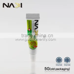 2016 New Import Korea 5g Disposable Toothpaste Mini Hotel Toothpaste thumbnail-2