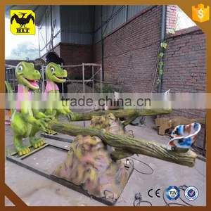 HLT Animatronic Cartoon Dinosaur Seesaw for Playground thumbnail-2