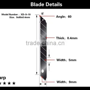 9mm Snap Off Blade Plastic Handle Art Stationery Cutter thumbnail-6