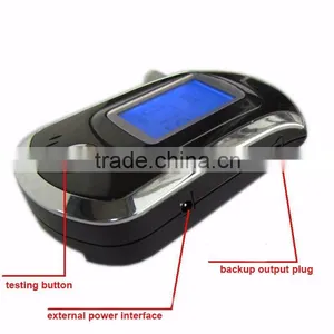 Professional Mini Police Digital LCD Screen Breath Alkohol Alcohol Tester Breathalyzer AT6000 Bafometro Alcoholimetro # thumbnail-5
