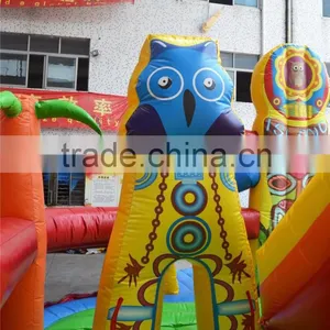 Tiki Island Inflatable Playground Obstacle Fun City for Sale thumbnail-3