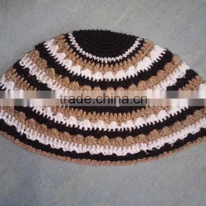 Cotton Jewish Kippots Star of David Kippah /Kippot / Jewish Crochet Kippah,knit Kippot Wholesale thumbnail-1