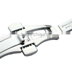Stainless Steel Butterfly Clasp Watch Buckle for China Watches and Bracelets for Gentleman Watches Men thumbnail-1