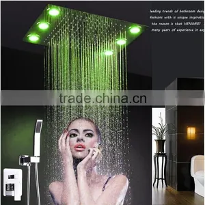 Embed Ceiling Bath Shower 2 in 1 Multiple Color Remote Control Electric Shower Set With Led Light Bathroom Shower Set thumbnail-4