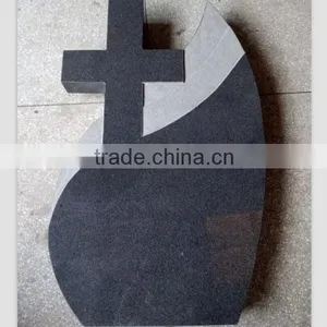 Black Marble Tombstone Headstone thumbnail-1