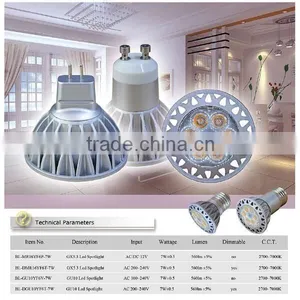 Tuv gs Gu10 Led Spot Light 7w Narrow Beam Angle 15degree 100-204vac thumbnail-2