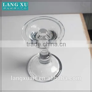 Long-stemmed Crystal Glass Bamboo Candle Holder thumbnail-3