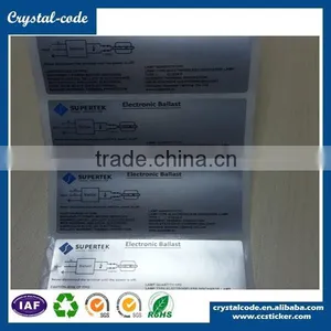 Gold Hot Stamp Metallic Anti-counterfeit Capsule Bottle PET Label thumbnail-3