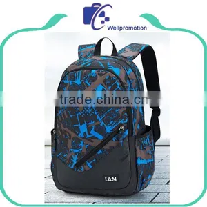 Customized Boys School Backpack Bag / Polyester Backpacks With Custom Logo Supplier's Choice thumbnail-1