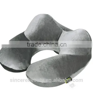 U-shape White Goose Down Portable Inflatable Travel Pillow thumbnail-3