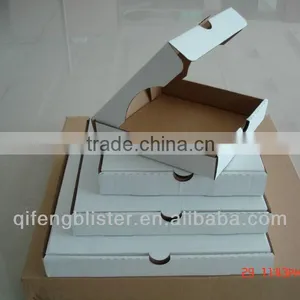 Wholesale Plain White Corrugated Pizza Box/high Quality and Reasonable Price Pizza Box thumbnail-1