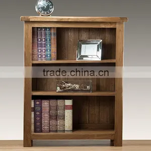 Solid Wood Oak Reclaimed Low Bookcase thumbnail-2
