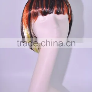 A022 Factory Colorful Short Bob Hair Wigs, Synthetic Hair Cosplay/ Party Wigs in Stock Wholesale thumbnail-1